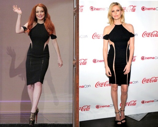 Lindsay Lohan, Charlize Theron Lindsay Lohan, Charlize Theron
